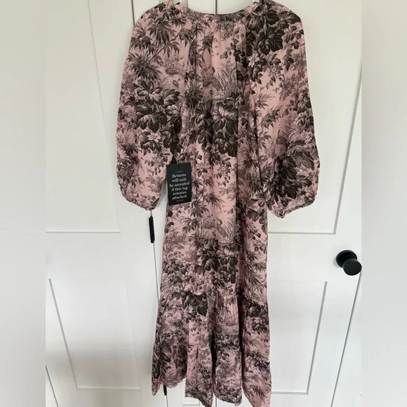 Tuckernuck Lilac Pink Pressed Powder Toile Lyles Dress - Picture 6 of 10